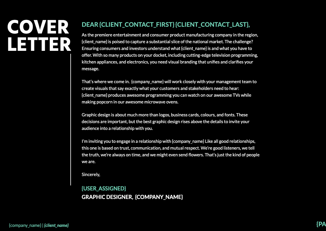 Graphic Design Proposal Template